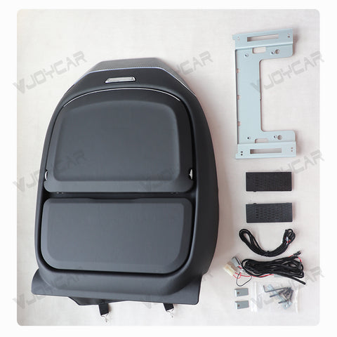 For Tesla Model 3 Y YL Seatback Foldable Table Tray Wireless Charger Phone Slot Cup Holder Blue Ambient Light