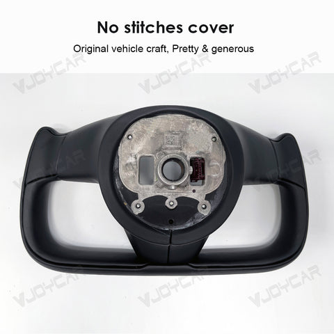 For Tesla Model X Model S Yoke Steering Wheel None Stitch Popular Yoke2.0 2021-2023 Horn Icon On Control Panel