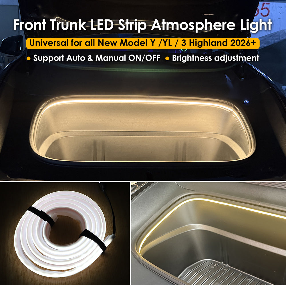 for Tesla Model 3 Highland Y Juniper YL Frunk Light 2026+ New Without Frunk Button Dual Colors