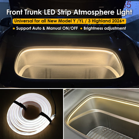 for Tesla Model 3 Highland Y Juniper YL Frunk Light 2026+ New Without Frunk Button Dual Colors