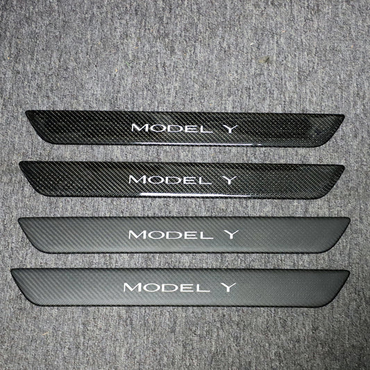 For Tesla Model 3 Highland Model Y Juniper Carbon Fiber Door Sill
