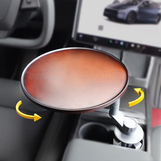 For Tesla FSD Drivers Small Wood Desk Fold Tray