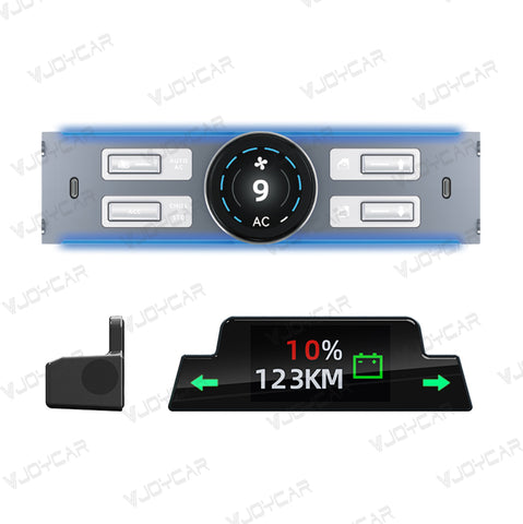 VJOYCAR Mini OBD HUD Gauge Display for Tesla Model Y/3/3 Highland Small Body Many Functions only Display at Need.