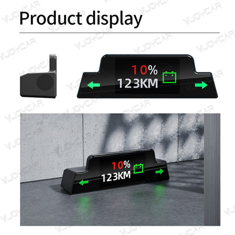 VJOYCAR Mini OBD HUD Gauge Display for Tesla Model Y/3/3 Highland Small Body Many Functions only Display at Need.