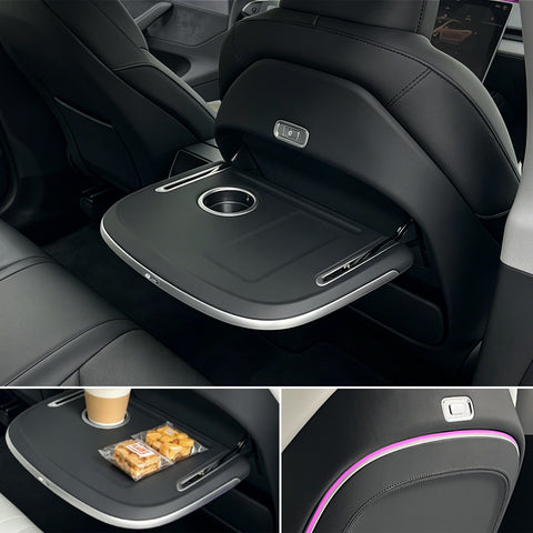 For Tesla Model 3 Y YL X Seat Back Table Tray Auto ON OFF