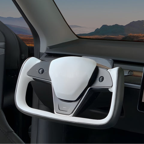 For Tesla Model 3 Y Yoke Steering Wheel Handle Dual Colors