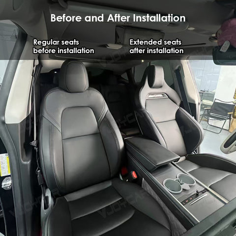 New Tesla Sports Seats Retrofit Ventilated Cushion Extension Leg Support for Tesla Model 3 Model Y Model 3 Highland Y Juniper Model X Model S