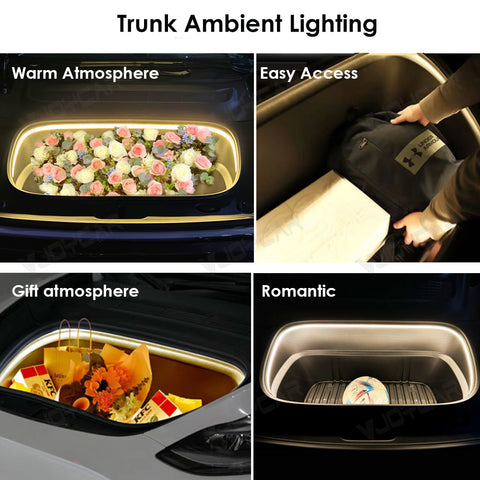 Frunk Ambient Light LED Strip Lamps Upgrade for Model 3 Highland 2023 Model Y Juniper 2025 Tesla