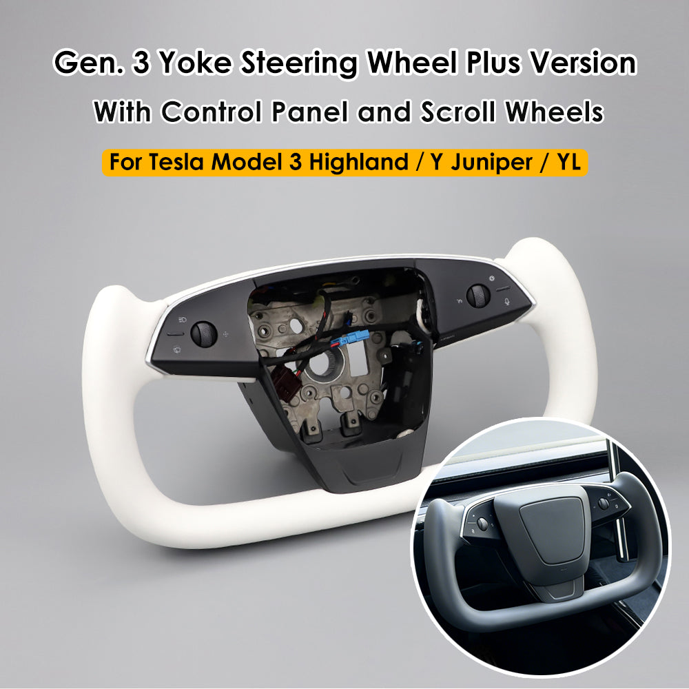  Tesla Yoke Steering Wheel Gen3 Pre Installed Edition View