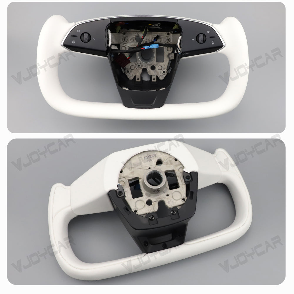  Tesla Yoke Steering Wheel Gen3 Pre Installed Edition Front and Back