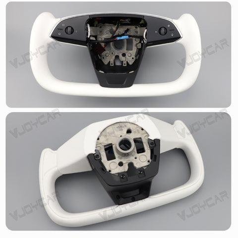 Tesla Yoke Steering Wheel Gen3 Pre Installed Edition Front and Back