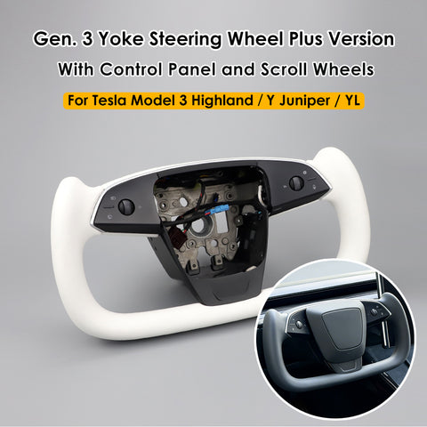  Tesla Yoke Steering Wheel Gen3 Pre Installed Edition View