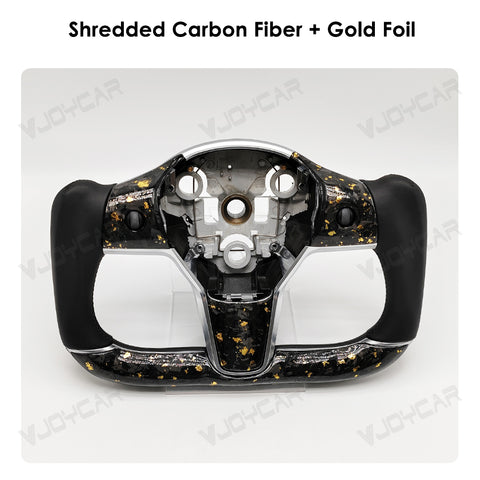 Genuine Dry Carbon Fiber Yoke Steering Wheel for Model3 ModelY