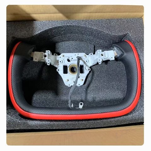New 2026 Tesla Model Y Juniper Yoke Steering Wheel Custom Double Colors With Heating 350mm Retrofit Replacement 2025+