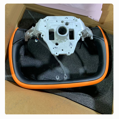 New 2026 Tesla Model Y Juniper Yoke Steering Wheel Custom Double Colors With Heating 350mm Retrofit Replacement 2025+