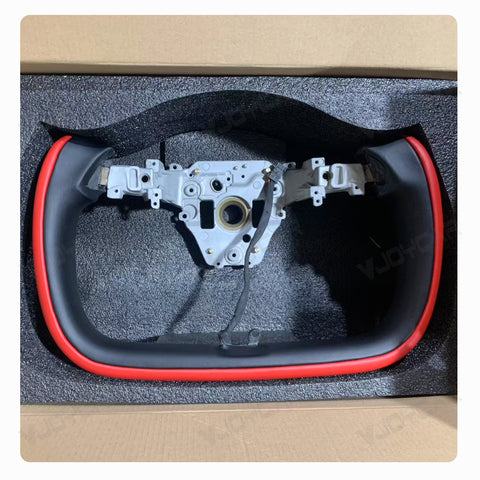 New 2026 Tesla Model Y Juniper Yoke Steering Wheel Custom Double Colors With Heating 350mm Retrofit Replacement 2025+