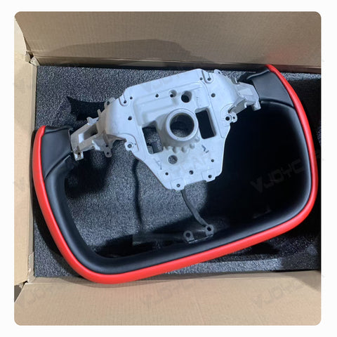 New 2026 Tesla Model Y Juniper Yoke Steering Wheel Custom Double Colors With Heating 350mm Retrofit Replacement 2025+