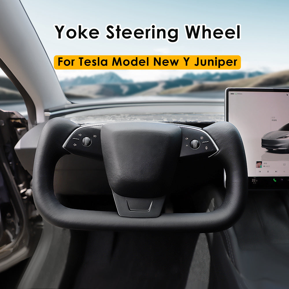 New Gen2 355mm Tesla Yoke Handle for New Model Y Juniper YOKE Heating Steering Wheel Model-X-Style for Tesla Model 3 Highland