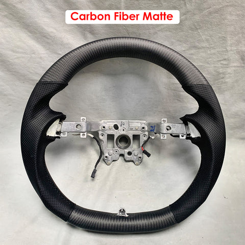 for Tesla Model 3 Highland Sport Round Carbon Fiber Steering Wheel Handle Upgrade Customized Style