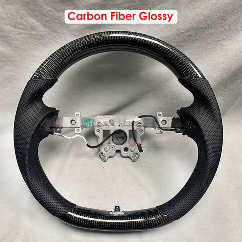 for Tesla Model 3 Highland Sport Round Carbon Fiber Steering Wheel Handle Upgrade Customized Style