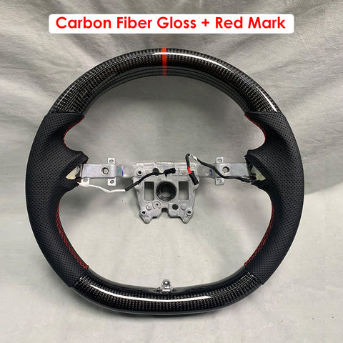 for Tesla Model 3 Highland Sport Round Carbon Fiber Steering Wheel Handle Upgrade Customized Style