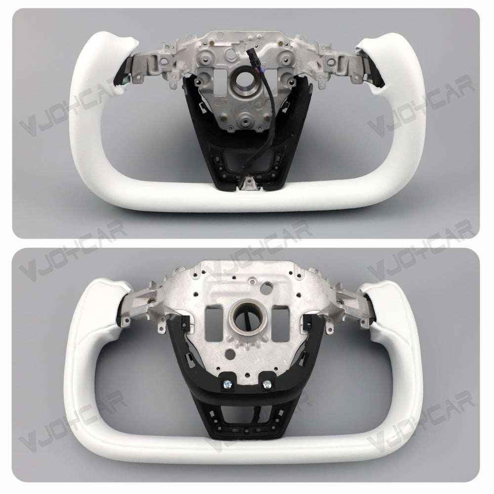 New Tesla Model Y juiper Model 3 highland Yoke Steering Wheel 350mm Real Photo