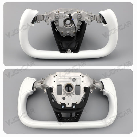 New Tesla Model Y juiper Model 3 highland Yoke Steering Wheel 350mm Real Photo