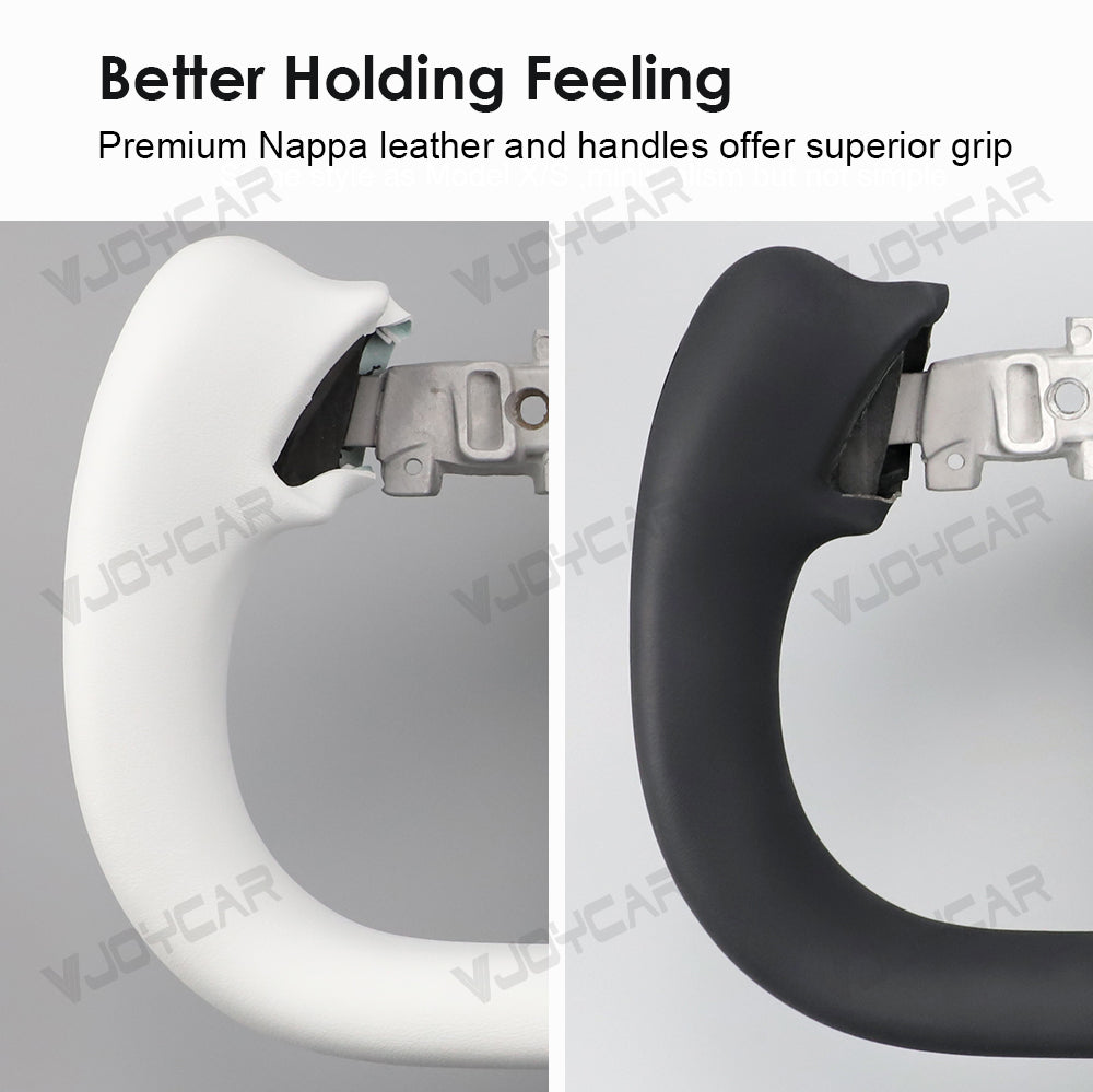 New Tesla Model Y juiper Model 3 highland Yoke Steering Wheel Details