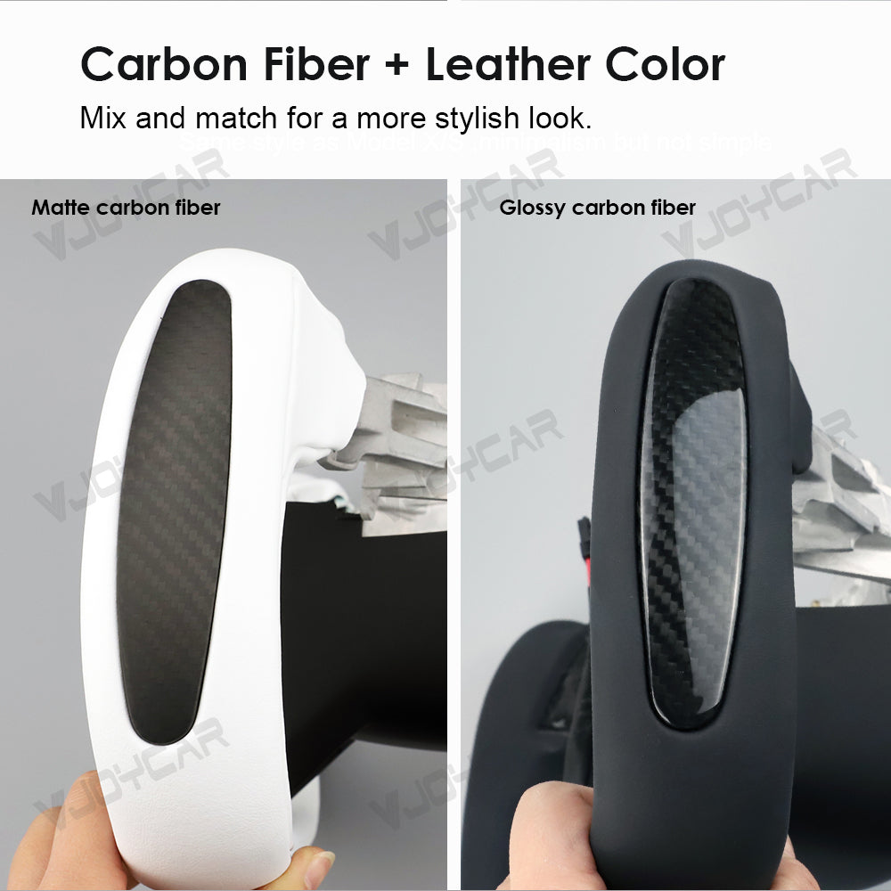 New Tesla Model Y juiper Model 3 highland Yoke Steering Wheel Details