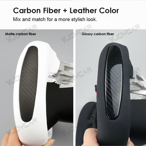 New Tesla Model Y juiper Model 3 highland Yoke Steering Wheel Details