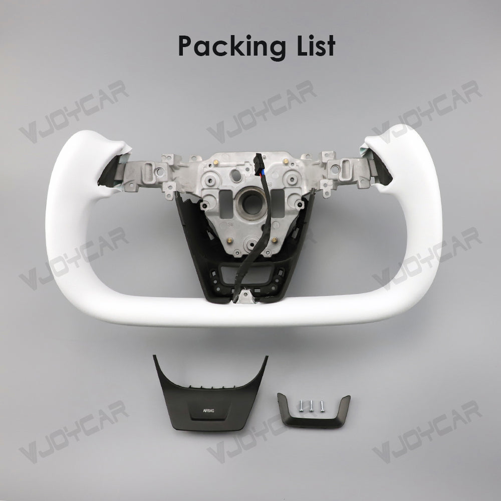 New Tesla Model Y juiper Model 3 highland Yoke Steering Wheel Packing list