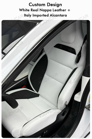 New Model Y 3 X S for Tesla Sports Seats Retrofit Ventilated Fan Pre-install Cushion Foam Heating Cable Italy Alcantara