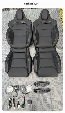 New Model Y 3 X S for Tesla Sports Seats Retrofit Ventilated Fan Pre-install Cushion Foam Heating Cable Italy Alcantara