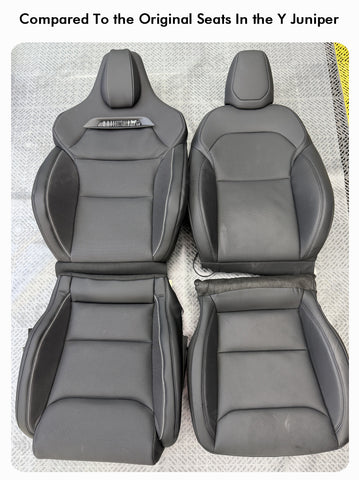 New Model Y 3 X S for Tesla Sports Seats Retrofit Ventilated Fan Pre-install Cushion Foam Heating Cable Italy Alcantara