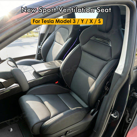 New Model Y 3 X S for Tesla Sports Seats Retrofit Ventilated Fan Pre-install Cushion Foam Heating Cable Italy Alcantara
