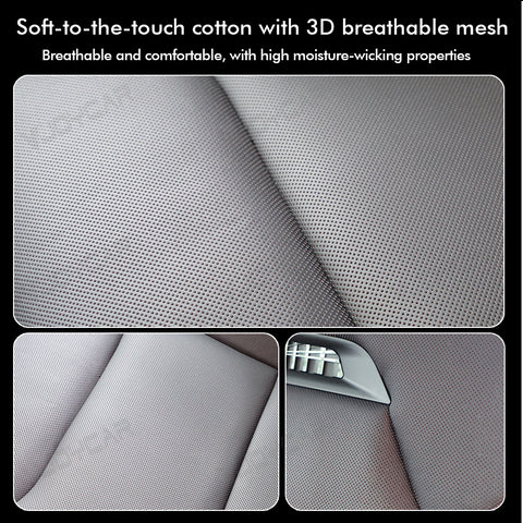 New Model Y 3 X S for Tesla Sports Seats Retrofit Ventilated Fan Pre-install Cushion Foam Heating Cable Italy Alcantara