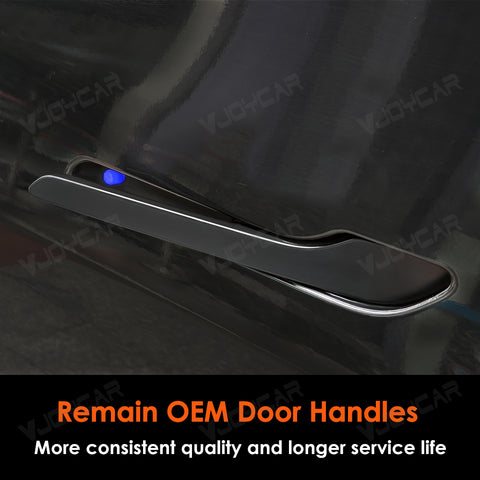New for Tesla Auto Door Handle Wireless Install Multi-contact Pop Up Keep Original Handles Custom Colors