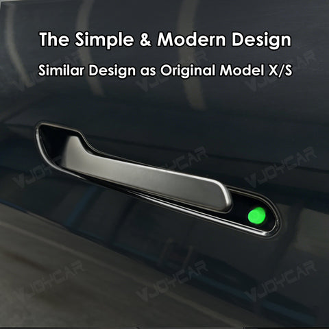 New for Tesla Auto Door Handle Wireless Install Multi-contact Pop Up Keep Original Handles Custom Colors