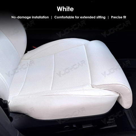 For Tesla Model 3 / Y / 3 Highland / Y Juniper New Upgrade Nappa Leather Full Surround Seat Cushion Cover with Extended Leg Support