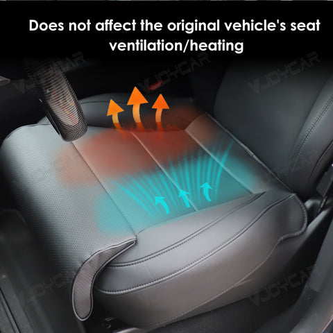 For Tesla Model 3 / Y / 3 Highland / Y Juniper New Upgrade Nappa Leather Full Surround Seat Cushion Cover with Extended Leg Support