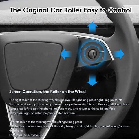 Newest Gen3 9.66 inches Instrument Display for Tesla New Model Y Juniper Dashboard with Air Outlet for All Tesla Model 3 Y