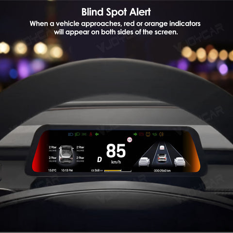 Newest Gen3 9.66 inches Instrument Display for Tesla New Model Y Juniper Dashboard with Air Outlet for All Tesla Model 3 Y