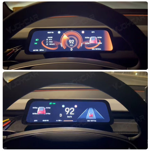 Newest Gen3 9.66 inches Instrument Display for Tesla New Model Y Juniper Dashboard with Air Outlet for All Tesla Model 3 Y