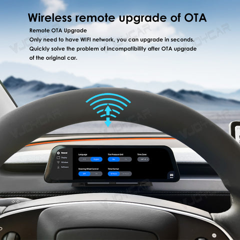 Newest Gen3 9.66 inches Instrument Display for Tesla New Model Y Juniper Dashboard with Air Outlet for All Tesla Model 3 Y