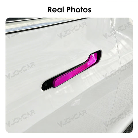 New Upgrade for Tesla Auto Door Handle Wireless Install Multi-contact Pop Up Colorful LED Panel