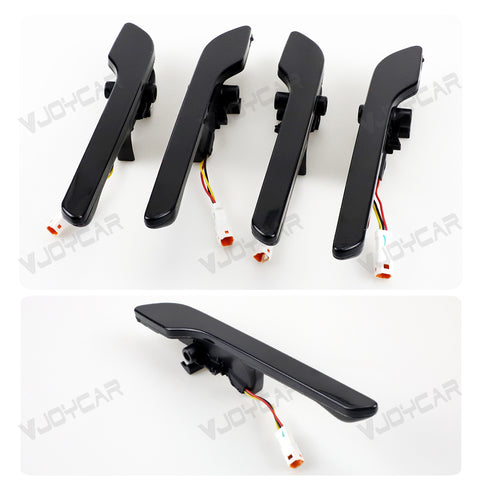 New Upgrade for Tesla Auto Door Handle Wireless Install Multi-contact Pop Up Colorful LED Panel
