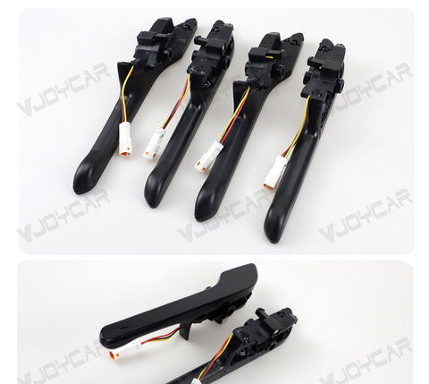 New Upgrade for Tesla Auto Door Handle Wireless Install Multi-contact Pop Up Colorful LED Panel