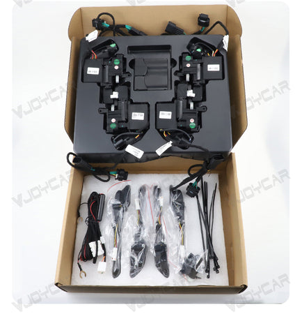 New Upgrade for Tesla Auto Door Handle Wireless Install Multi-contact Pop Up Colorful LED Panel