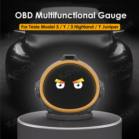 New Smart Dashboard Display HUD Gauge Robot Design Digital Speedometer Gesture Recognition for Tesla Model 3 / 3 Highland / Y / Y Juniper