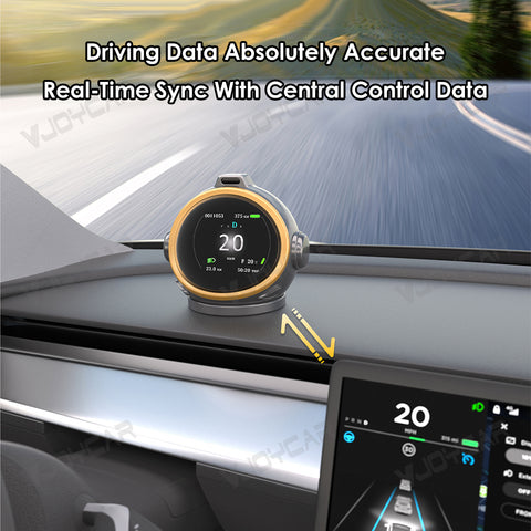 New Smart Dashboard Display HUD Gauge Robot Design Digital Speedometer Gesture Recognition for Tesla Model 3 / 3 Highland / Y / Y Juniper
